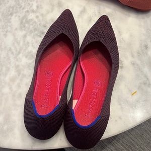 Rothy’s Berry Lattice Pointe Size 9.5